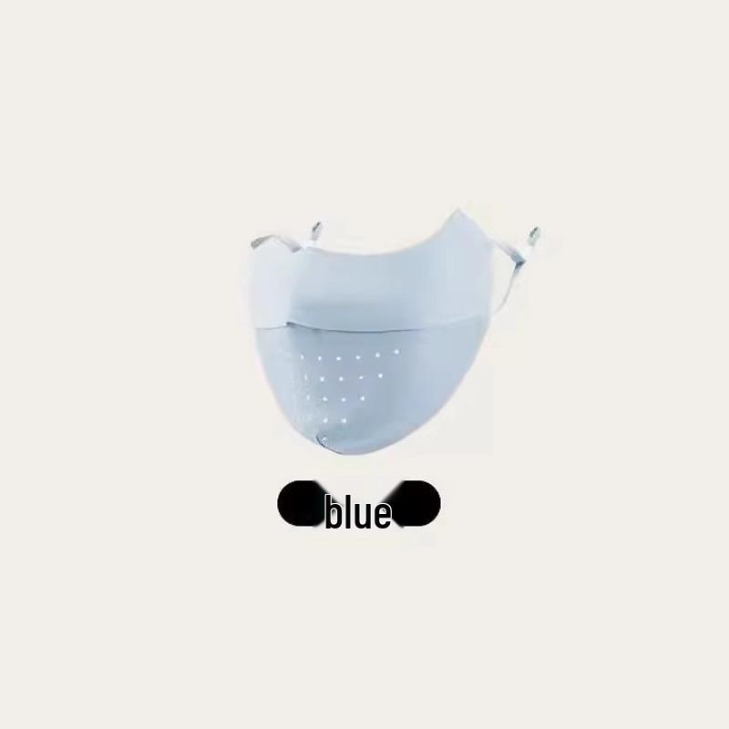 Dámská vysoce kvalitní 3D maska proti slunci z ledového hedvábí s UV ochranou