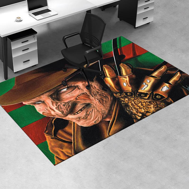 

Nightmare on Elm Street: Freddy Krueger s Iconic Horror Poster Print Office Mat Home Decor Office Desk Chair Rugs Chair Carpet for office Ch 60cm by 90cm