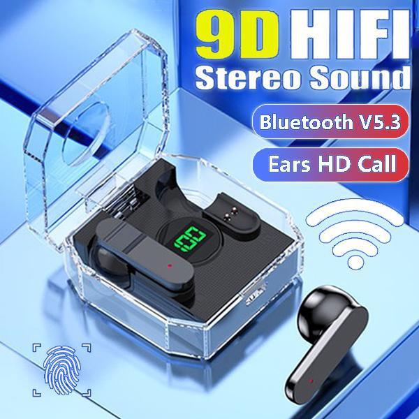 

Настоящие беспроводные наушники Bluetooth 5.3, наушники 9D, Hi-Fi, стереозвук, шумоподавление, музыкальные наушники, водонепроницаемая спортивная деловая гарнитура