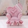 Openable Pink Furniture Jewelry Box Earrings Bracelet Ring Necklace Display Storage Cases Mini Armchair for Dollhouse