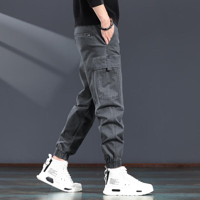 Men's American Retro Loose Fit Cargo Jogger Pants