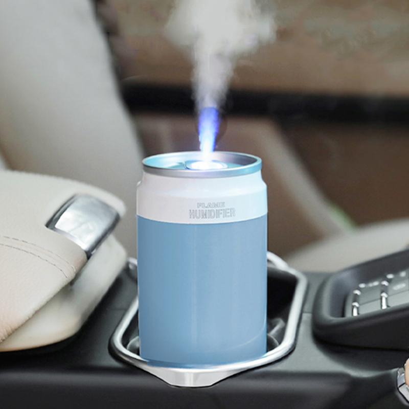 Car Can Humidifier Mini USB Air Humidifier Oil Diffuser Rechargeable Humidifier Portable Office Car Mouisture Auto Accessories