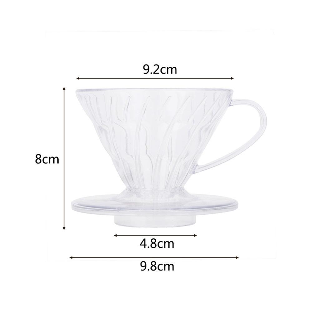 Reusable Filter Pour Over Coffee Maker 1-2 Cups Capacity Cone Coffee Maker  Camping Travel