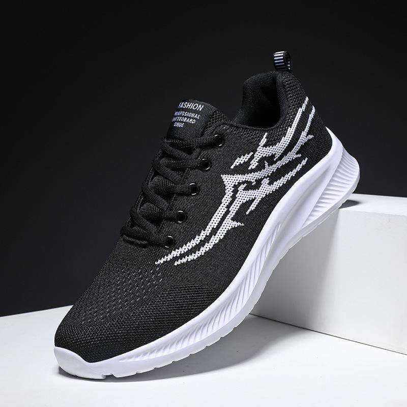 2025 foreign trade breathable soft sole lightweight running shoes men's casual shock absorption men's mesh sports shoes