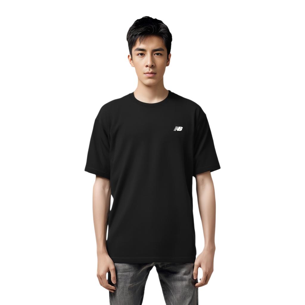 New Balance T Shirts Men's Black Crew Neck Moderate NEF31311-BK