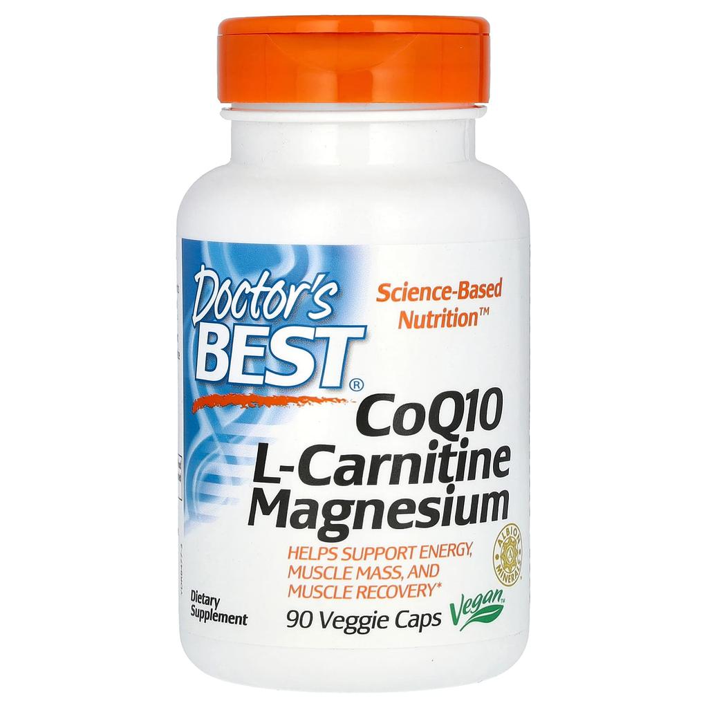 Doctor'S Best, Coq10 L-Carnitine Magnesium, 90 Veggie Caps