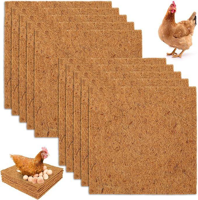 Washable Reusable Chicken Nesting Pad Eco-Friendly Coconut Fiber Mat for Duck Goose Hen Coop