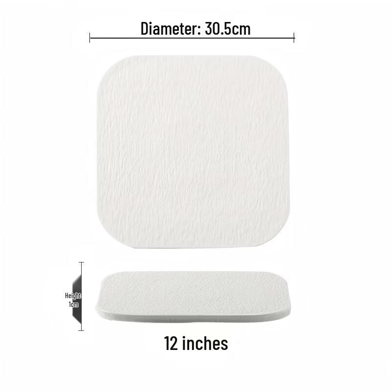 Dian Rui En Ceramic Square Dinner Plate