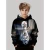 Jungenbekleidung Kawaii Katzenmuster Herbst Kapuzenpullover Lässige Mode 3-14J Sweatshirt für Jungen Outdoor Bequeme Kinderbekleidung