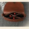 Johnature Genuine Leather Women's Saddle Bag Retro Handmade Rivet Shoulder & Crossbody Bags