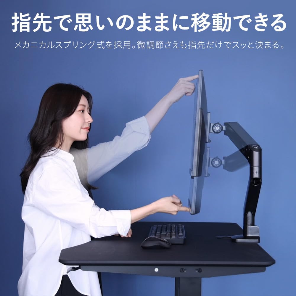 Iggy ST112 Monitor Arm for Comfortable Black Work,