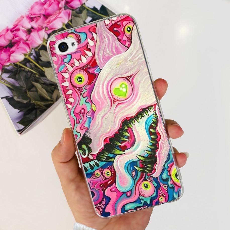 For iPhone 4 Case iPhone 4s Cover New Fashion Marble Transparent TPU Soft Silicone Funda For iPhone4 iPhone4s A1431 A1387 Bumper
