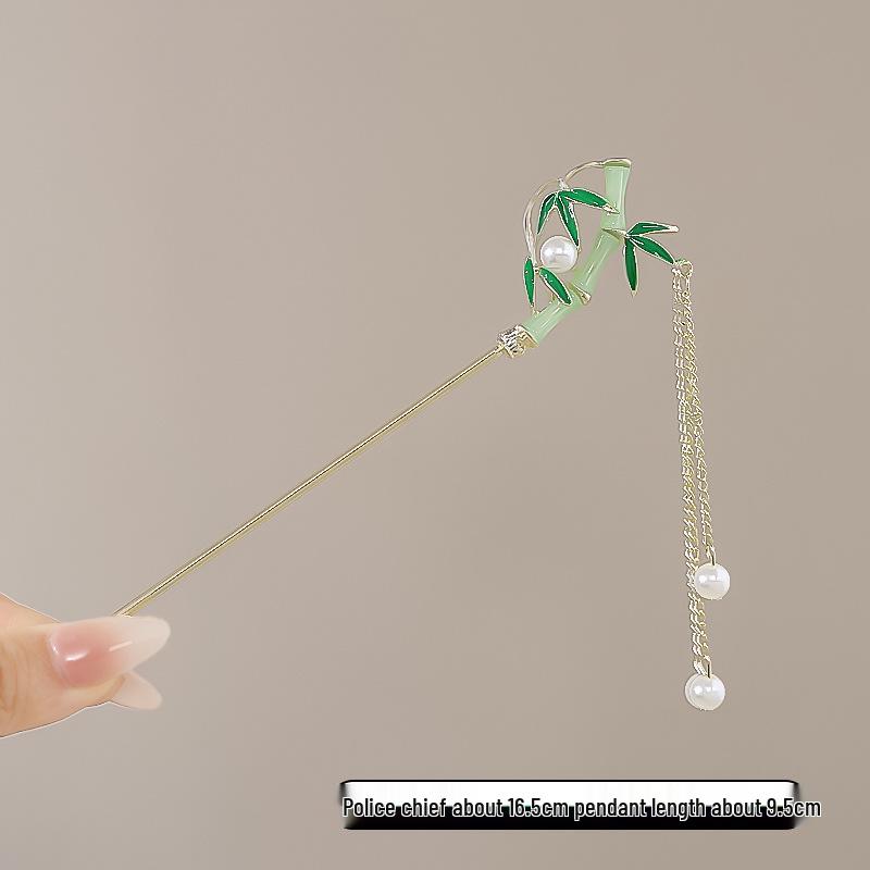Vintage Chinese Style Hairpin for Updos - Elegant Retro Hair Stick with Tassel for Qipao