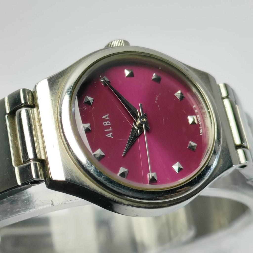 Used 1N01-0DL0 ALBA Purple Dial 0227T0209-16-6-45