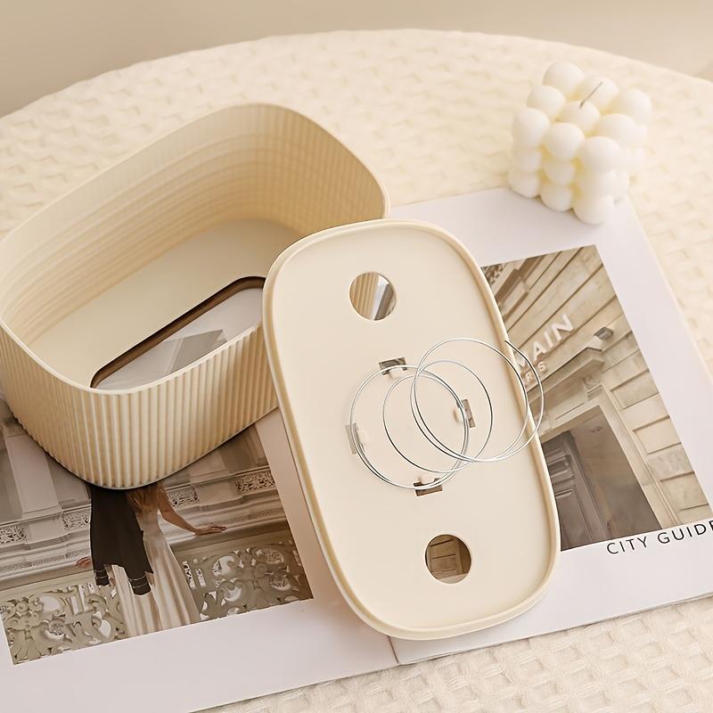 Tissue Box Holder Bamboo Cover Toilet Paper Box Napkin Holder Case Tissue Paper Dispenser Paper Towel Storage Box Tissue Boxes