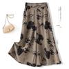 Summer 2026 High Waist Printed Drapey Skort for Women - Wide Leg, Loose, Cropped Fit for Moms
