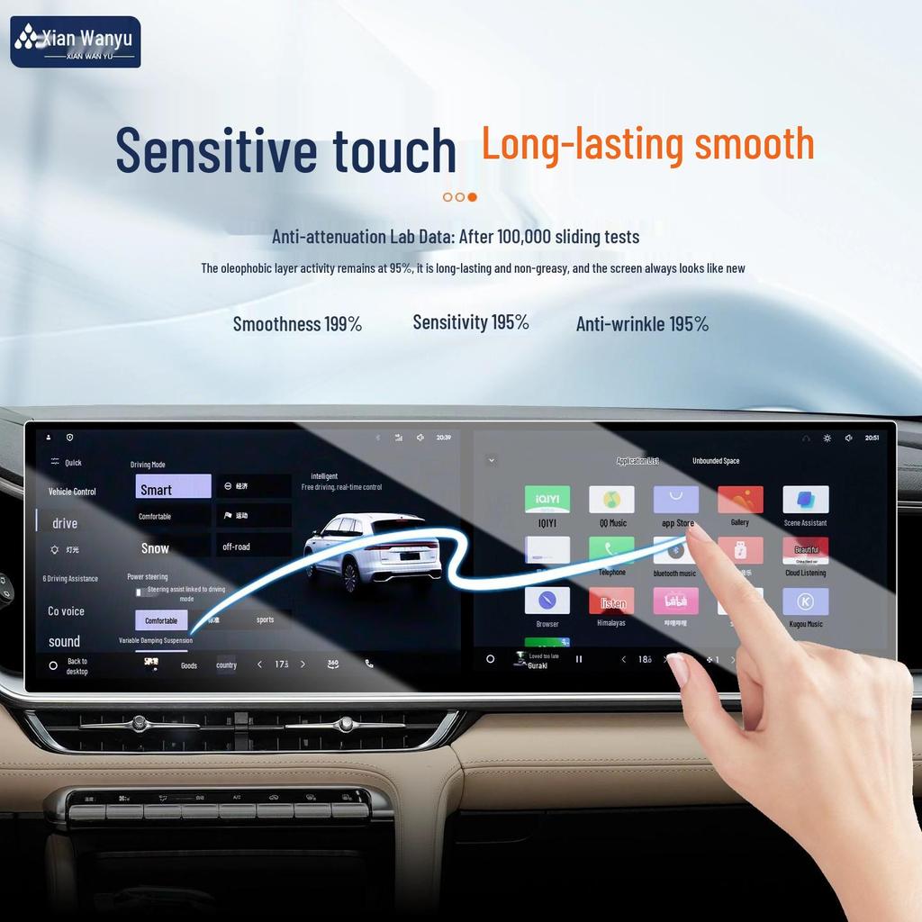 Tempered Film for Geely Xingyue L: 26 Model Compatible Navigation Screen Protector & Car Interior Accessory.