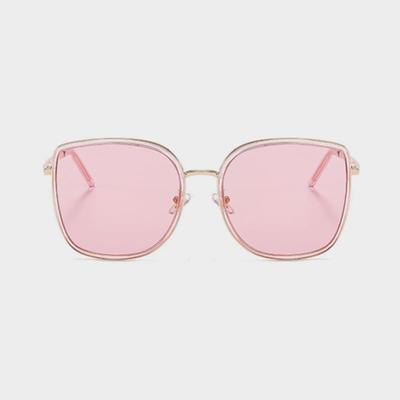 LOOKING4U Lunettes de soleil surdimensionnées Néo Rétro 3812SS ROSE