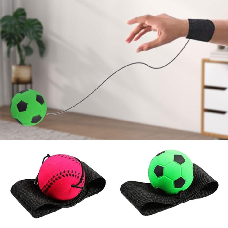 Wrist Return Ball Elastic String Rebounds Ball Game Wristbands Football Wrist Strength Trainer for Children Kids