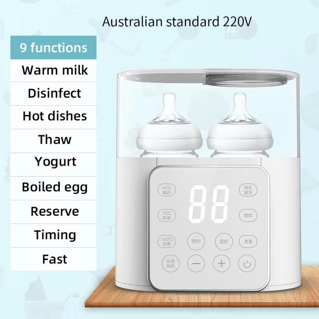 

Baby Bottle Warmer Multi function Fast Baby Accessories Food Heater Milk Warmer Steriliser with ACcurate Temperature Control Australian standard 220V білий