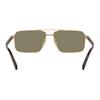 Prada Rectangular Sunglasses With Letter Decoration Men Sunglasses Brown PRA57S5AK90F