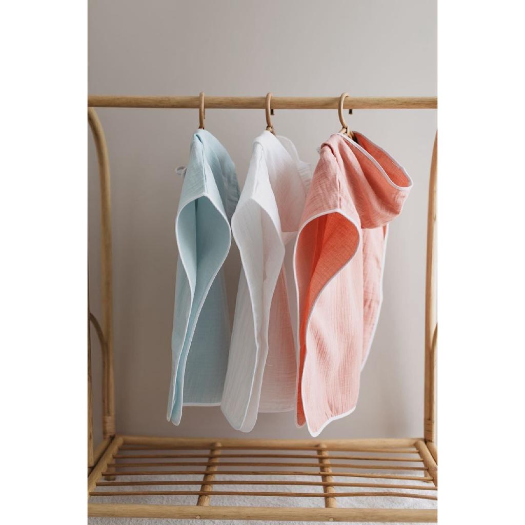 100% Organic Cotton Muslin Poncho - Girls Boys Baby Kids Poncho, Beach Poncho, Bathrobe