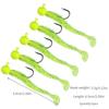 5pcs/4pcs/bag Jig Hook with Soft Lure Pesca Wobbler Artificial Bait Silicone Bait Sea Bass Carp Fishing Soft Tail Perch Bait