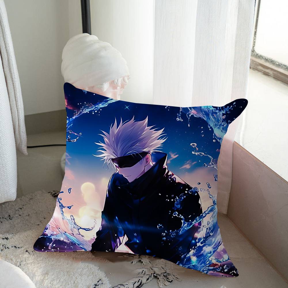 Anime S-Satoru G-Gojo Pillow Cover Sofa Cushion Cover Home Room Decoration Children Gift