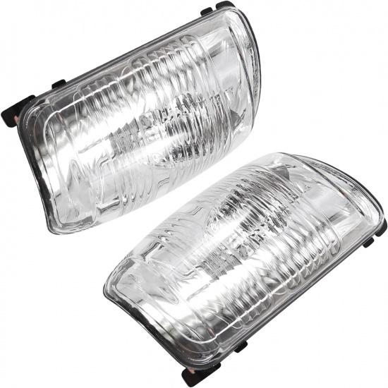 EATAKWARD 2 PCS Wing Mirror Left Driver & Right Passenger Side Turn Signal Light Indicator Lamp Lens Cover Replacement For Ford Transit T150 250 350