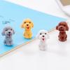 4Pcs/set  Cute Dog Pencil Cartoon Teddy Rubber Eraser Kids School Office Stationery Supplies