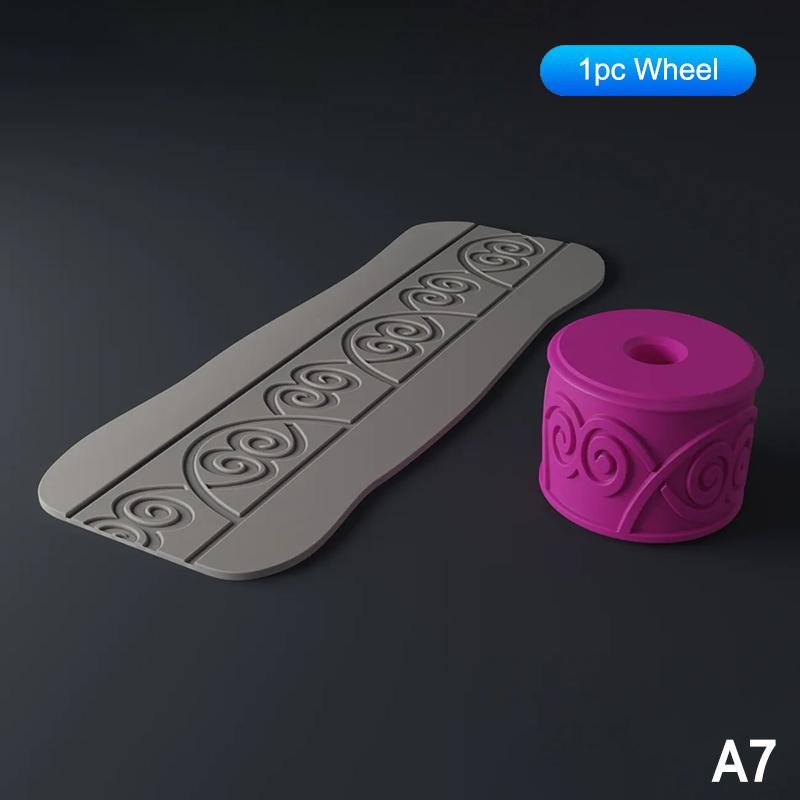 Hliněné razítkovací válečky Renesanční vzory Keramická textura Kolečko Lisovací forma Váleček Nástroj DIY hliněné nástroje Umělecká dekorace Řemesla