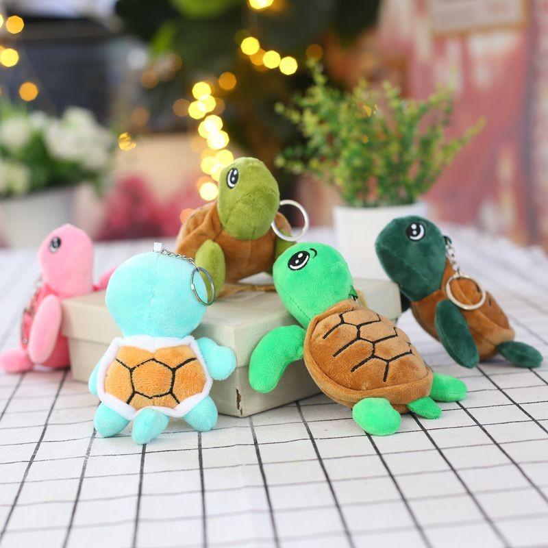 Adorable Ocean Animal Turtle Plush Toy Cute Keychain Attachment Small Size