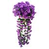 Artificial Hanging Violets Faux Violets with Flowers for Home Wall Vines Realistic Fake Window Box