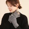 Thickened Plaid Jacquard Autumn Winter Woolen Gloves