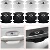 NWNKO1 2025 For MINI 4PCS Carbon Fiber Car Door Handle Protection Sticker Emblem Accessories For MINI Cooper Fridge One F56 R56 R57