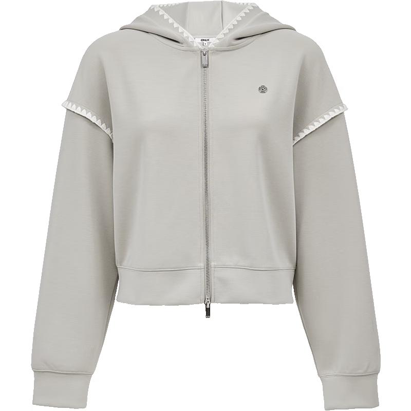 

Только женский кардиган с капюшоном на осень 2025 года в стиле кэжуал, со спущенным плечом и контрастной отделкой M