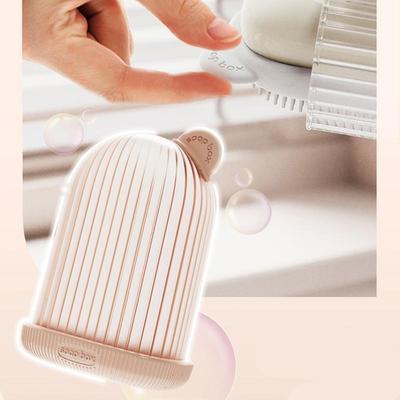 Travel Bar Container Body Bar Storage Box Brush Design Shower Bar Sealed Lid Case Lovely Drainage Shampoo Organizer Portable