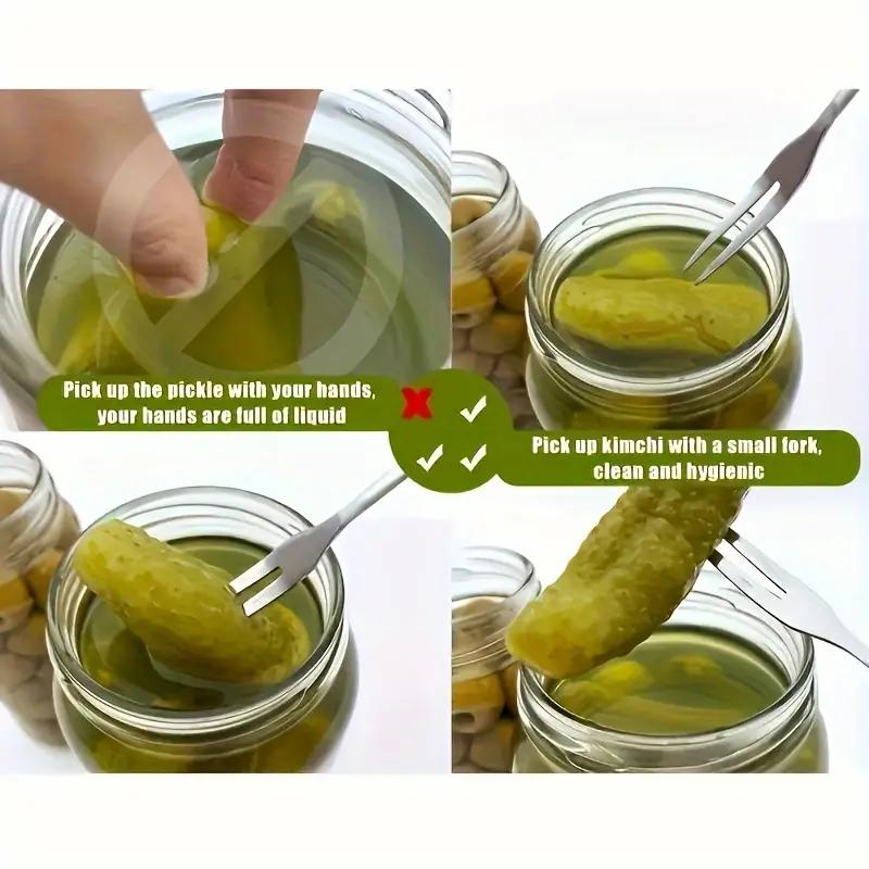 1 Adet Yaratıcı Paslanmaz Çelik Düz Takım Meyve Çatalı Yemek Takımı Meze Atıştırmalık Tatlı Çatalı Mutfak Sofra Takımı