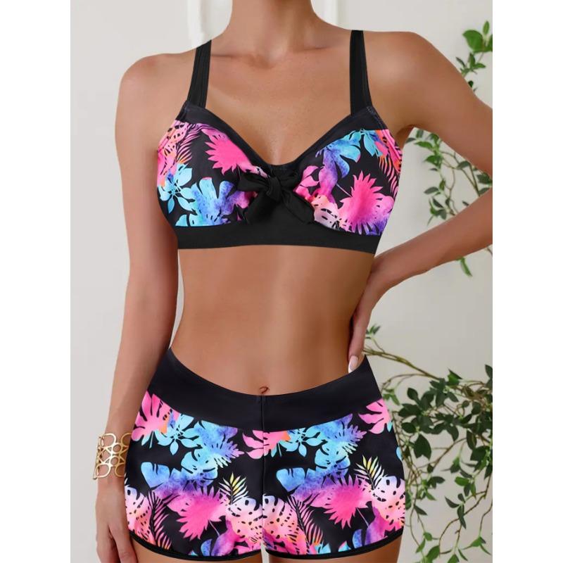 

Женские раздельные купальники бикини с геометрическим принтом 5XL