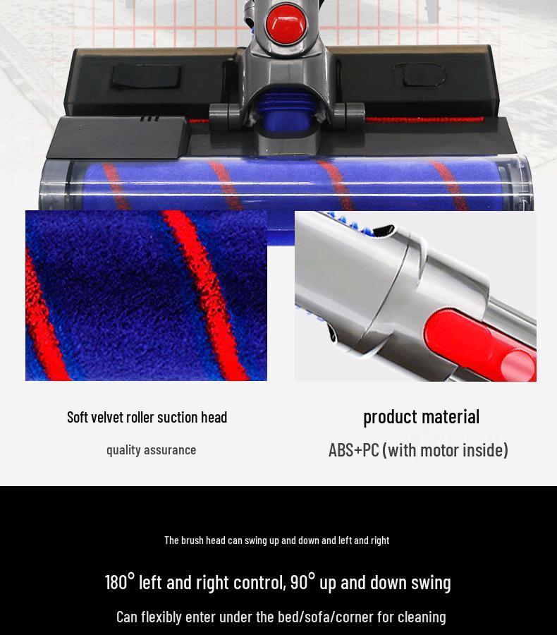 Dyson Vacuum Cleaner Electric Floor Brush Head V7/V8/V10/V11/Slim Accessory