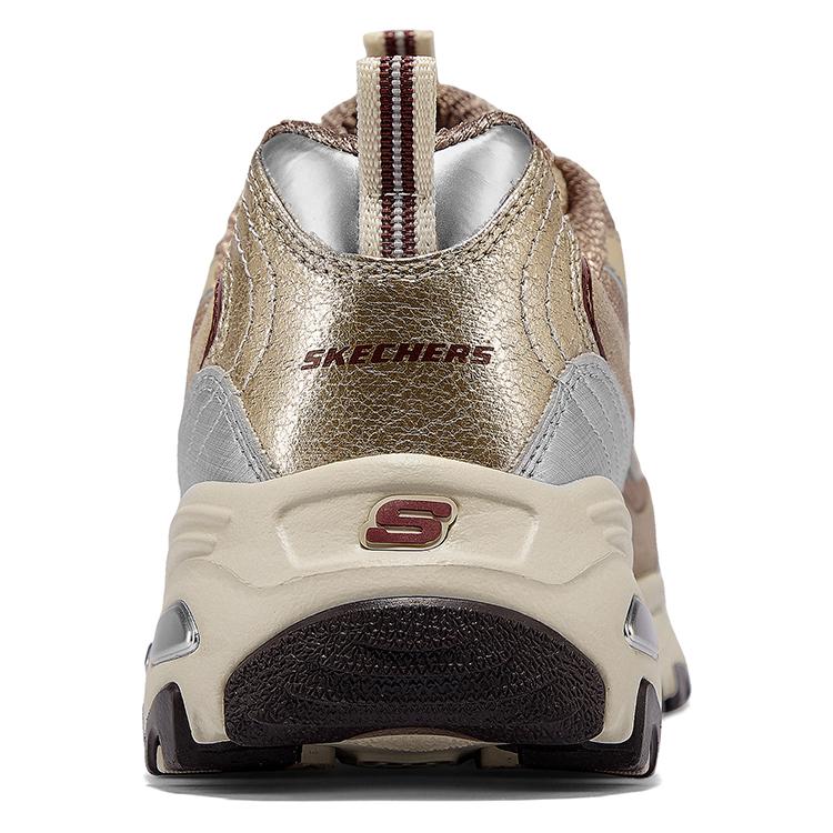 Skechers DLites Panda Shoes Comfortable Retro Non-Slip Durable Low-Top Dad Shoes Women Sneaker Light-Brown 150720-TPBG