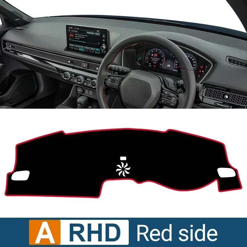Car For Honda Civic 11th Gen    2024 Dashboard Cover Pad Sun Shade Mat Anti-UV Case Non-Slip trument Panel Carpet