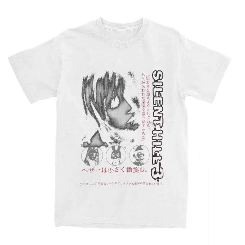 Clothing Tshirt Unisexs Summer Top Silent Hill 3 Unisexs And Unisexs Tshirt Horror Game Fun Tshirt Printed Short Sleeve Tshirt