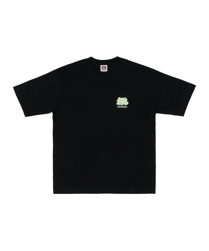 BEN DAVIS White Label Overlap T-Shirt Black
