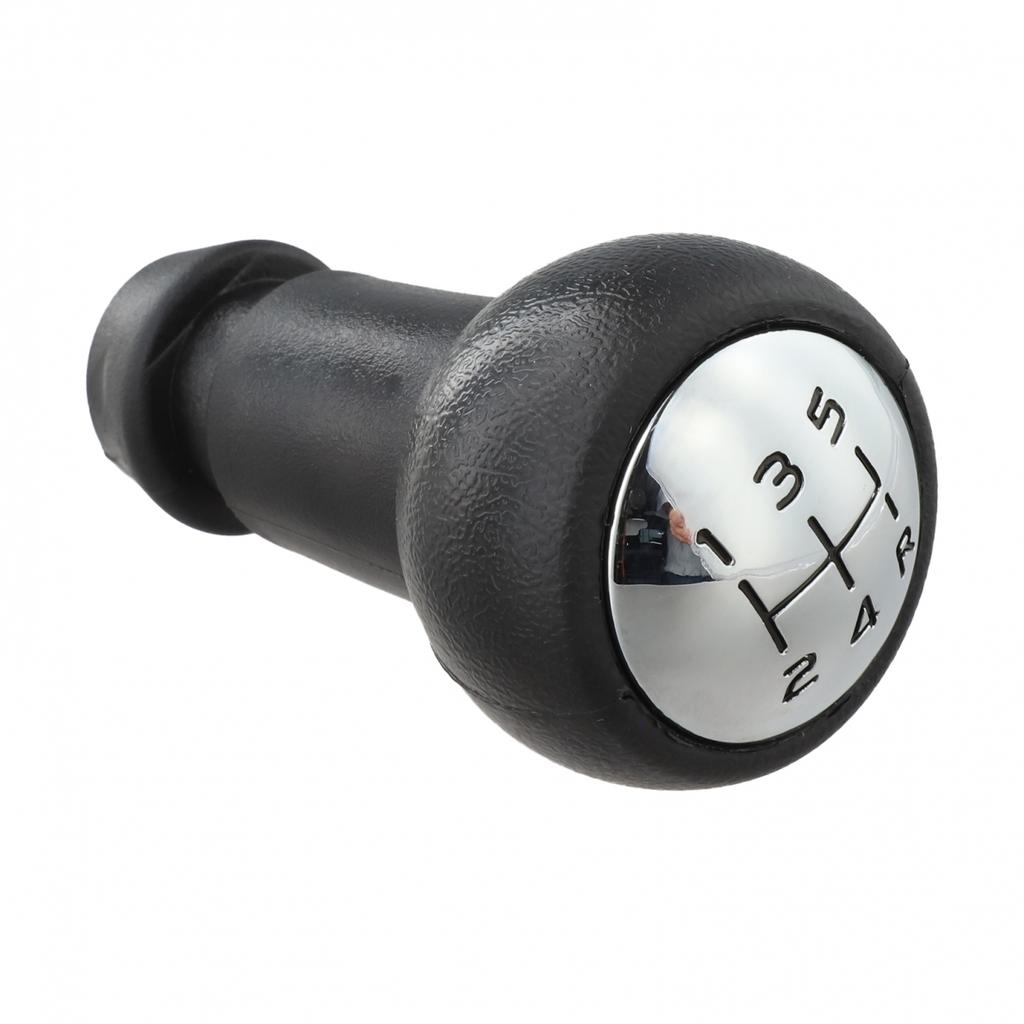 Wide Compatibility 5 Speed Shift Lever Knob Black Chrome Knob