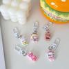 Cute Resin Rabbit Doll Key Chain Animal Cartoon Funny Cat Key Ring Creative Mini Bear Bear Bag Pendant Small Gifts
