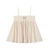 GREEN BELT Women's Solid Thin Strap Tie-Detail Camisole