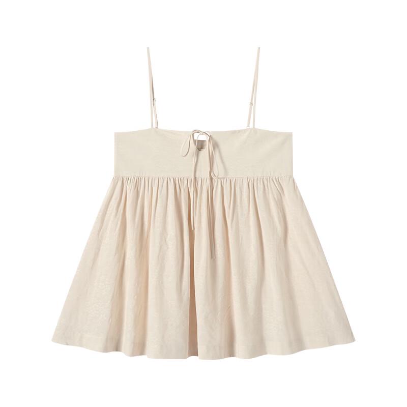 GREEN BELT Women's Solid Thin Strap Tie-Detail Camisole