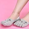 Summer Women's Cartoon Cat Toe Socks Creative  Five Finger Socks Meias  Breathable Socks