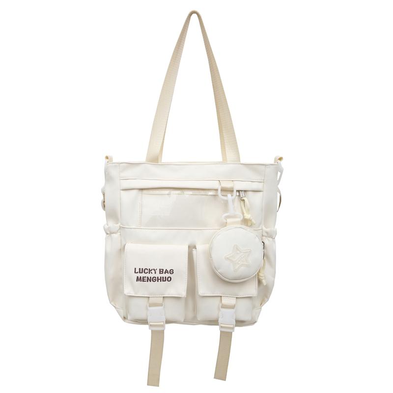 College Style Crossbody Bag Student Shoulder Bag Women's Tote Bag with Coin Purse